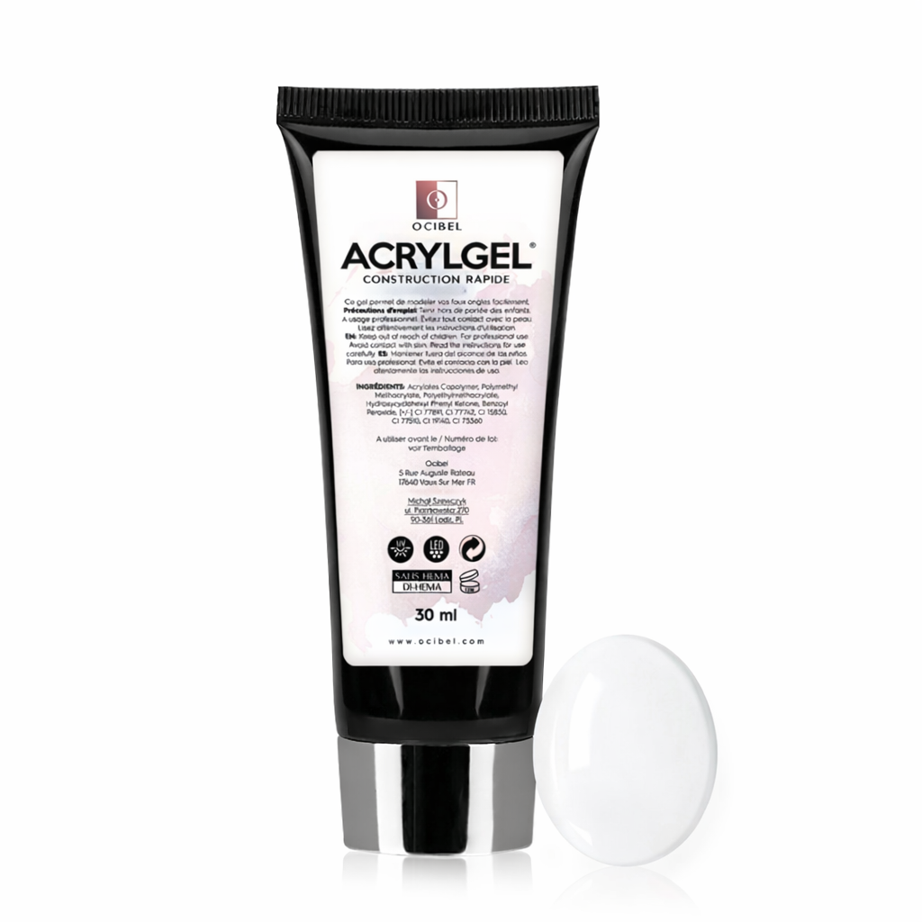 ✨ AcrylGel UV/LED 30g – Sans HEMA / DI-HEMA | Résultat Pro & Tenue Parfaite - Natural OCIBEL