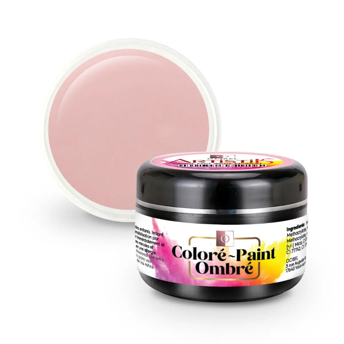 ArtistiK Color Gel 3en1 (couleur, ombré, paint) SANS HEMA / DI-HEMA UV / LED N°3634 - 5g OCIBEL