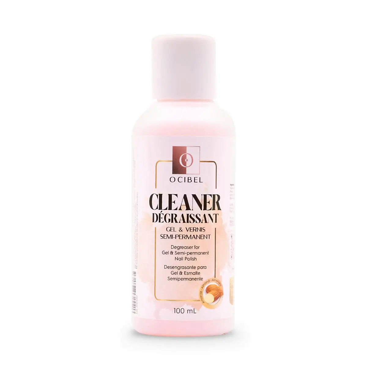 Cleaner Dégraissant pour Gel et Vernis Semi-Permanent Parfum Amande - 100 ml OCIBEL