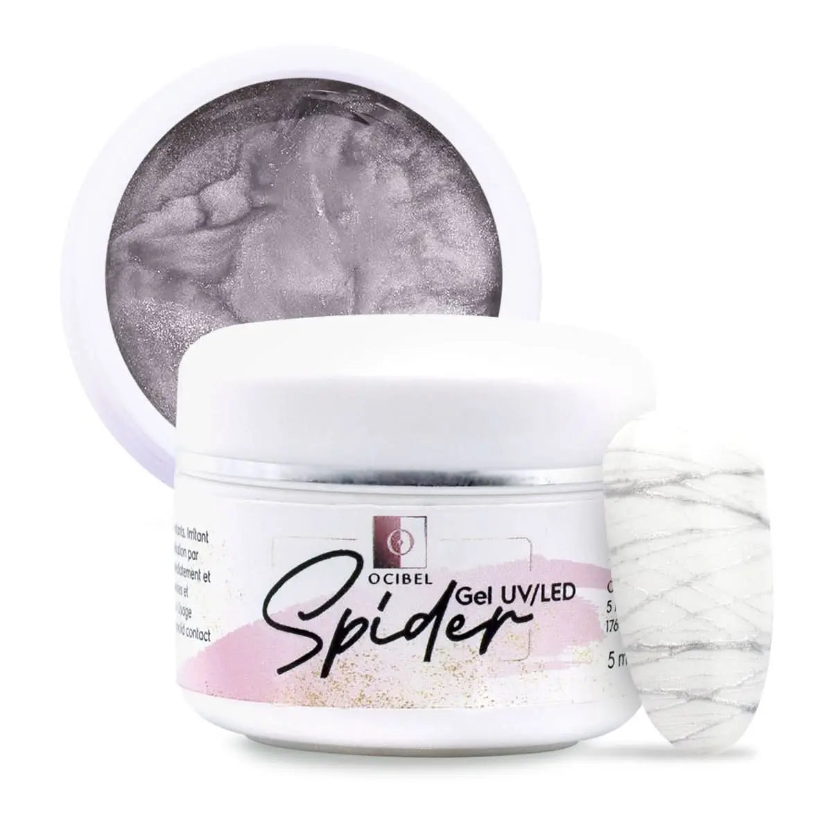 Gel UV / LED Spider Argent - 5 ml OCIBEL