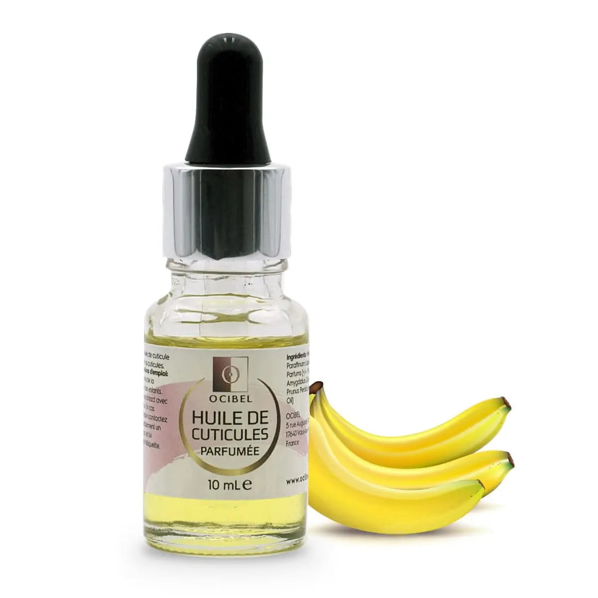 Huile de cuticule parfumée avec pipette 'Banane' - 10 ml OCIBEL