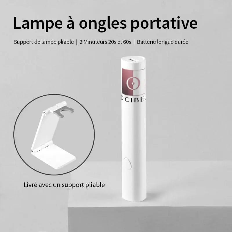 Lampe UV / LED Portable Minuteur 20s/60s pour Capsules Pose Américaine, Gel et VSP OCIBEL