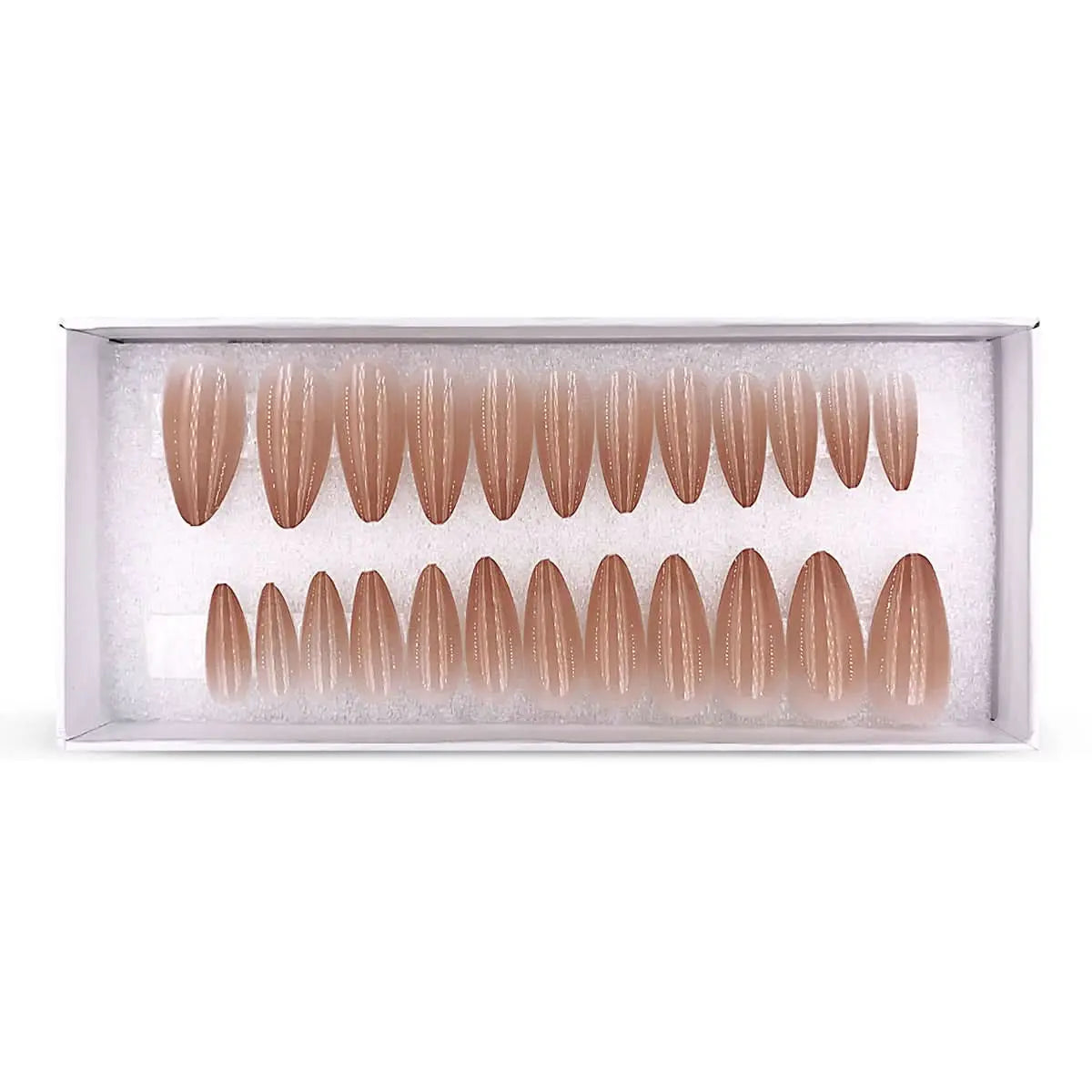 Press On Nails Faux Ongles Réutilisables - Medium Amande dégradé Nude OCIBEL