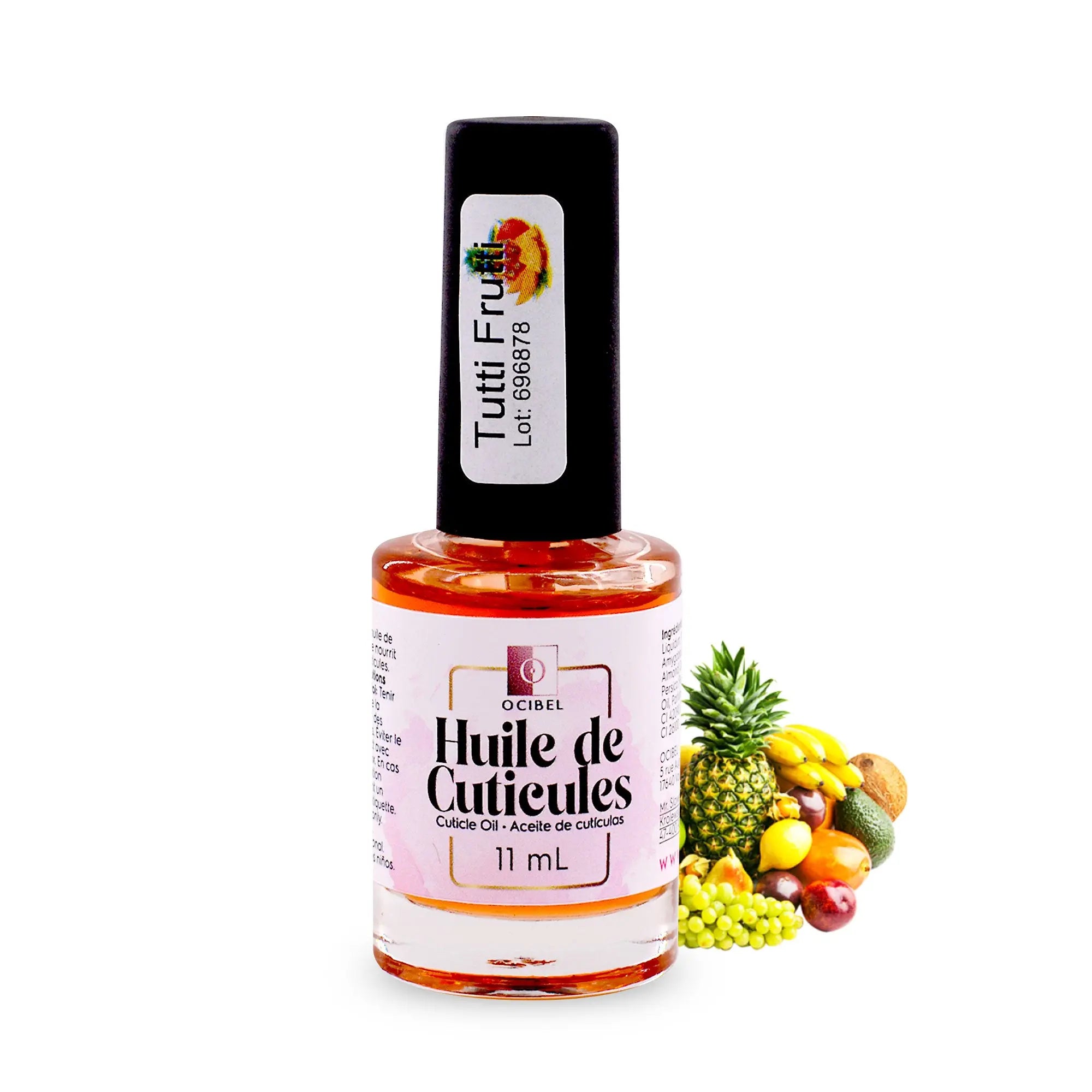 Huile cuticules Frutti 11ml – Soin ongles parfumé OCIBEL
