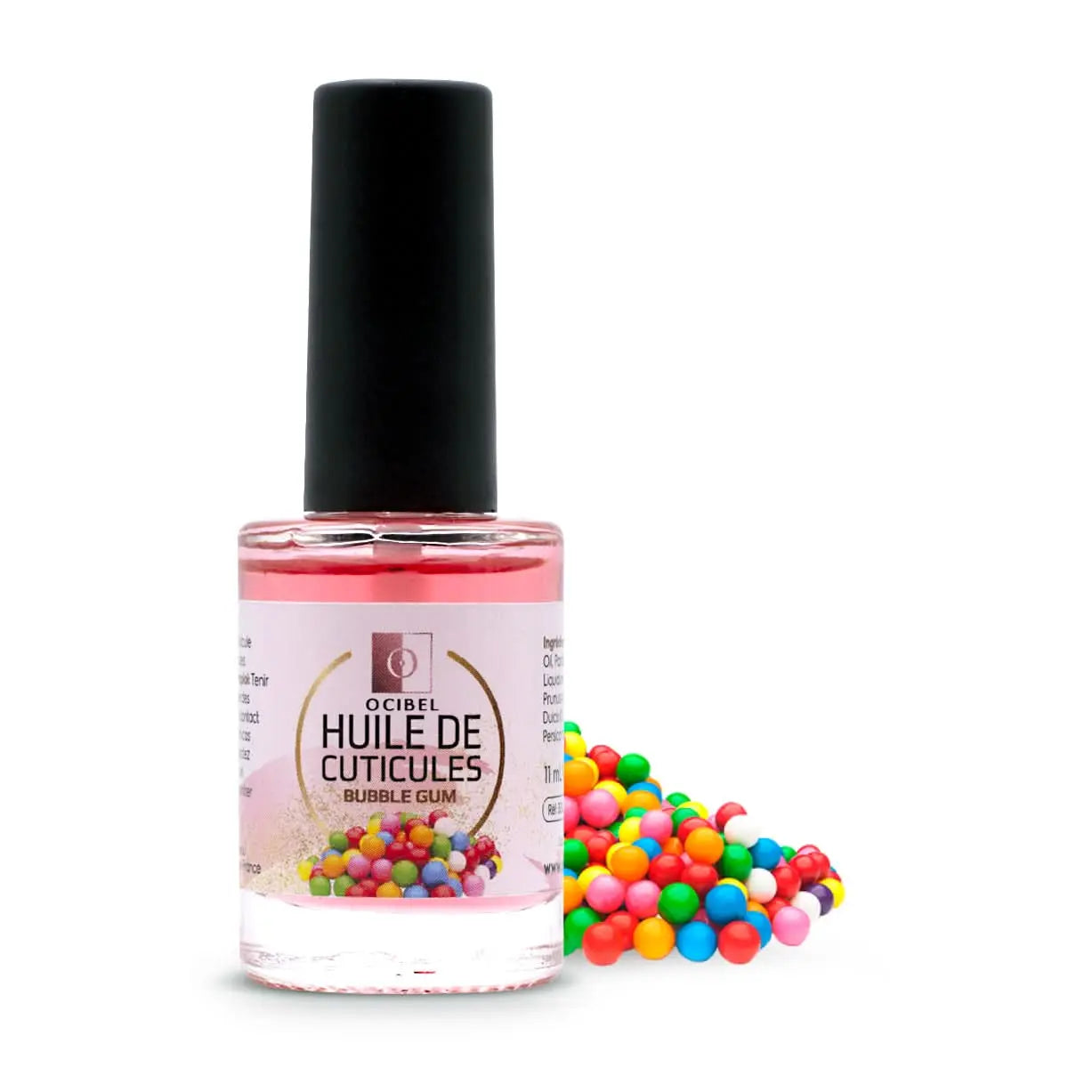 Huile de cuticule parfumée Bubble Gum - 11 ml OCIBEL